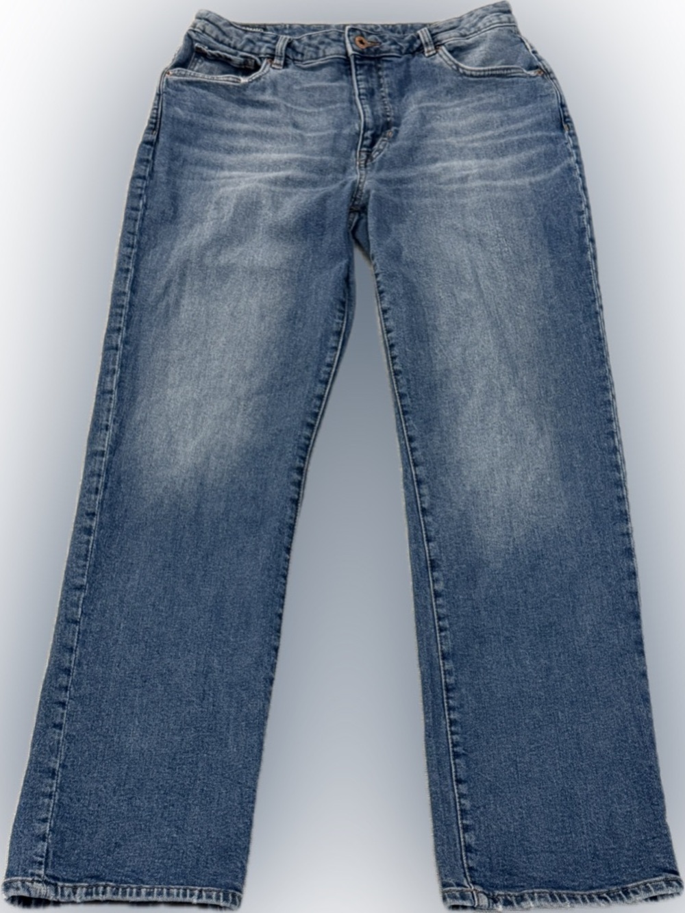 Buffalo David Bitton Jayden High Rise Straight Jeans Womens W32 Medium Wash